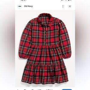 Old Navy Toddlers Red Plaid Dress